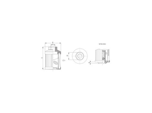 Original FILTREC Saugfilter (Anschraubelement) FS176B6T250B