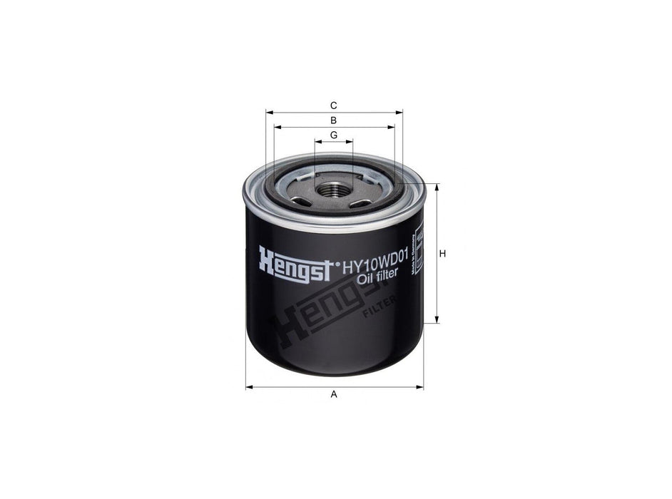 Original Hengst Hydraulikfilter SpinOn HY10WD01
