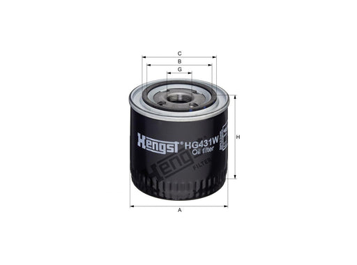 Original Hengst Ölfilter SpinOn HG431W