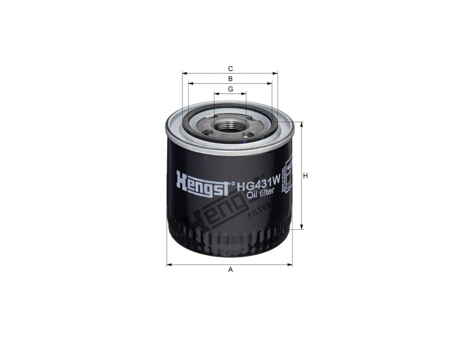 Original Hengst Ölfilter SpinOn HG431W