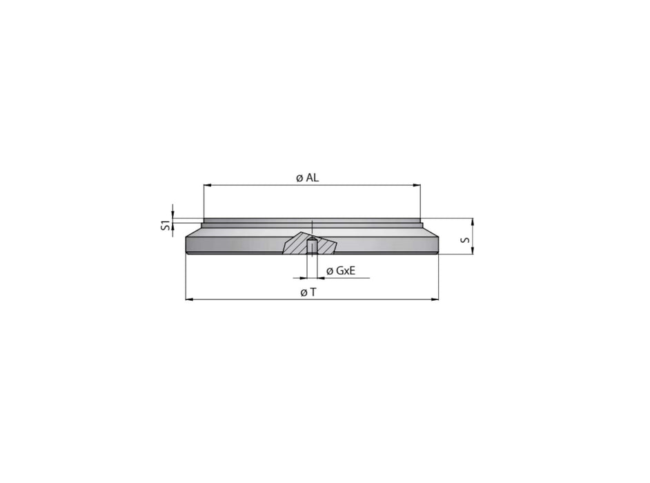 Zylinderboden 250bar Ø63/73mm