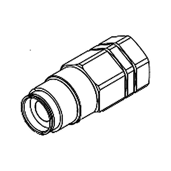 Pister Taklock Kupplungsmuffe DN13 – Zeichnung, Art.-Nr. 950-999-027