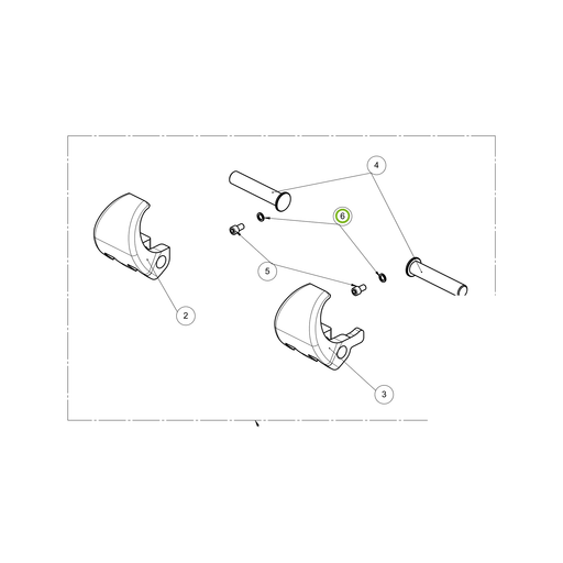 OilQuick NordLock-Scheibe M16 – Position 6 in Ersatzteilzeichnung Fallsicherung OQ120SH (Gesamtansicht), Art.-Nr. 2616000