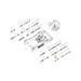 OilQuick Polystecker 1/4" komplett – Position 29 in Ersatzteilzeichnung OQ 45-5 - Geräterahmen für hydraulische Geräte (Gesamtansicht), Art.-Nr. 5109916