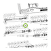 OilQuick Schnellkupplung, Stecker 1" – Position 16 in Ersatzteilzeichnung OQ 70 - Geräterahmen für hydraulische Geräte (Ausschnitt), Art.-Nr. 7206021