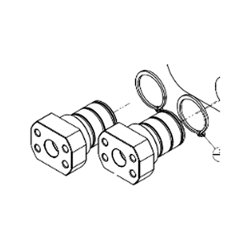 Pister Taklock Kupplungsmuffe DN25 (SAE) – Zeichnung, Art.-Nr. 950-999-019