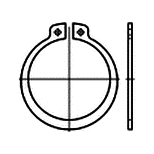 Pister Taklock Seegerring 29×1,5 – Zeichnung (Bauform Seegerring), Art.-Nr. 58-0471-024