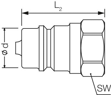 ValCon NV | Stecker | CrIII | ValCon® - VC-NV-IG1-25S | DN25 | BSP | G1"-11 | IG