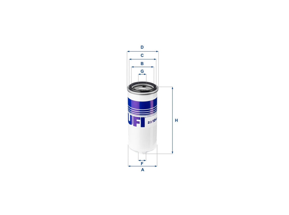 Original UFI Filters Ölfilter SpinOn 23.104.00