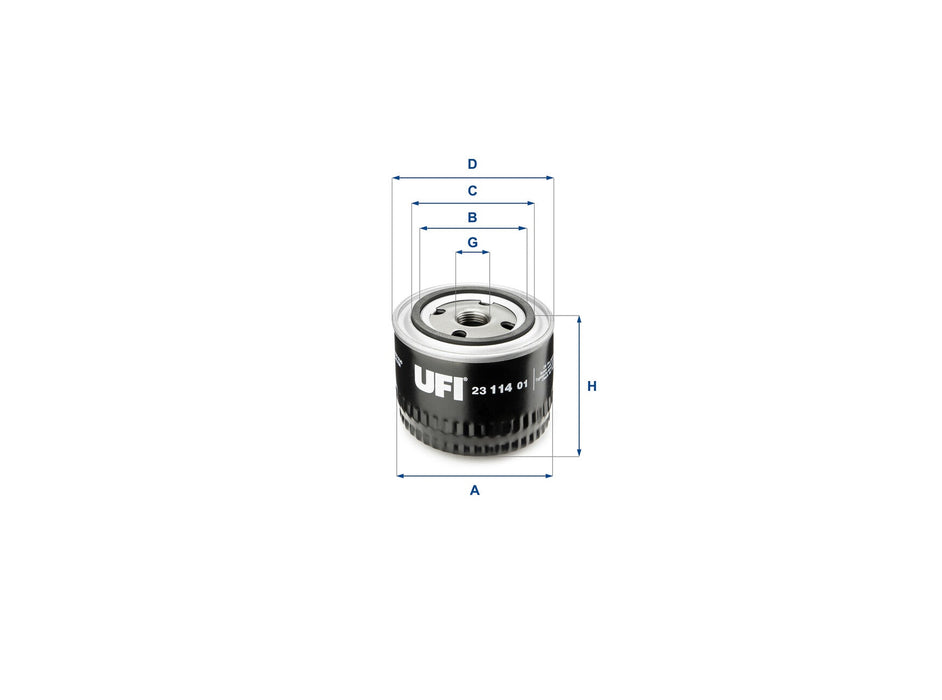 Original UFI Filters Ölfilter SpinOn 23.114.01
