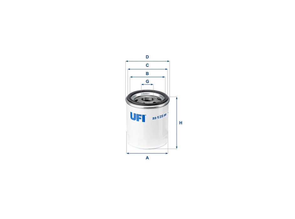 Original UFI Filters Ölfilter SpinOn 23.125.00