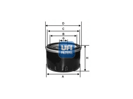 Original UFI Filters Ölfilter SpinOn 23.132.00