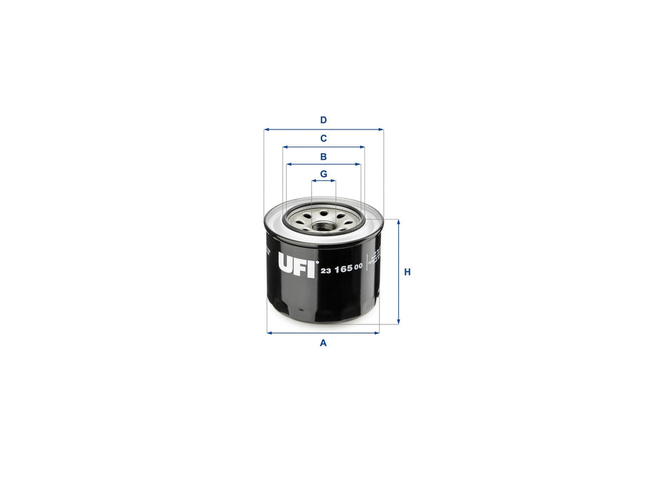 Original UFI Filters Ölfilter SpinOn 23.165.00