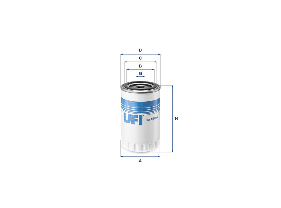 Original UFI Filters Ölfilter SpinOn 23.198.00