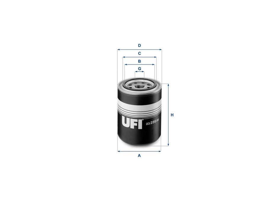 Original UFI Filters Ölfilter SpinOn 23.256.00