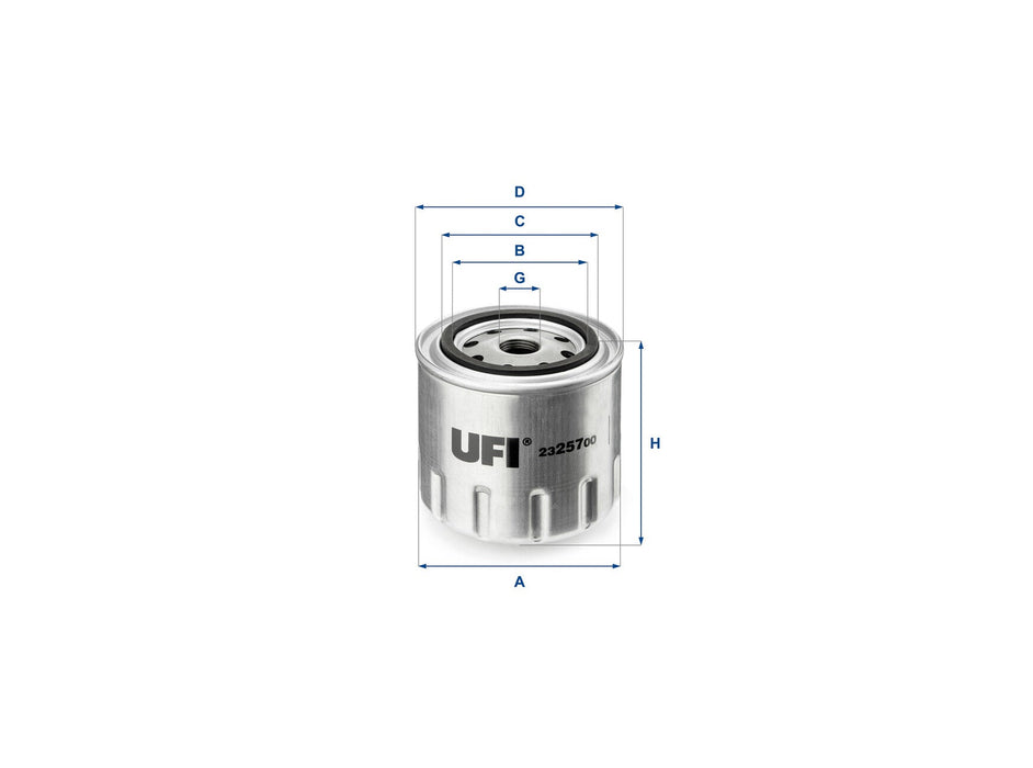 Original UFI Filters Ölfilter SpinOn 23.257.00