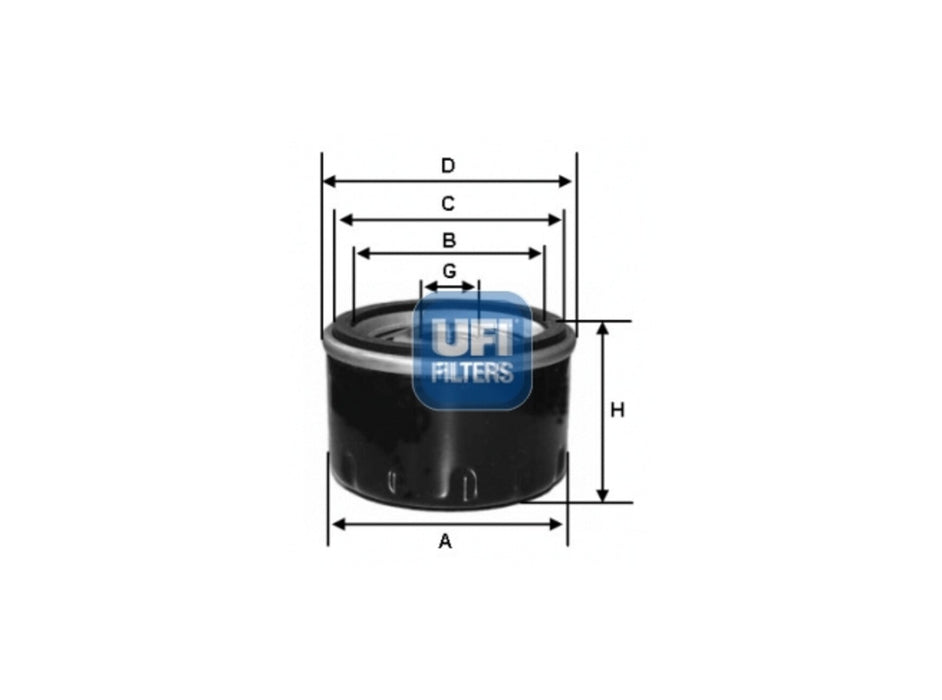 Original UFI Filters Ölfilter SpinOn 23.273.00