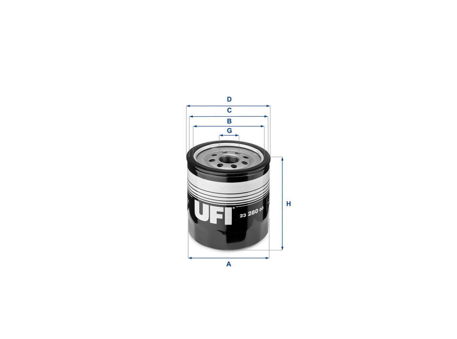 Original UFI Filters Ölfilter SpinOn 23.280.00