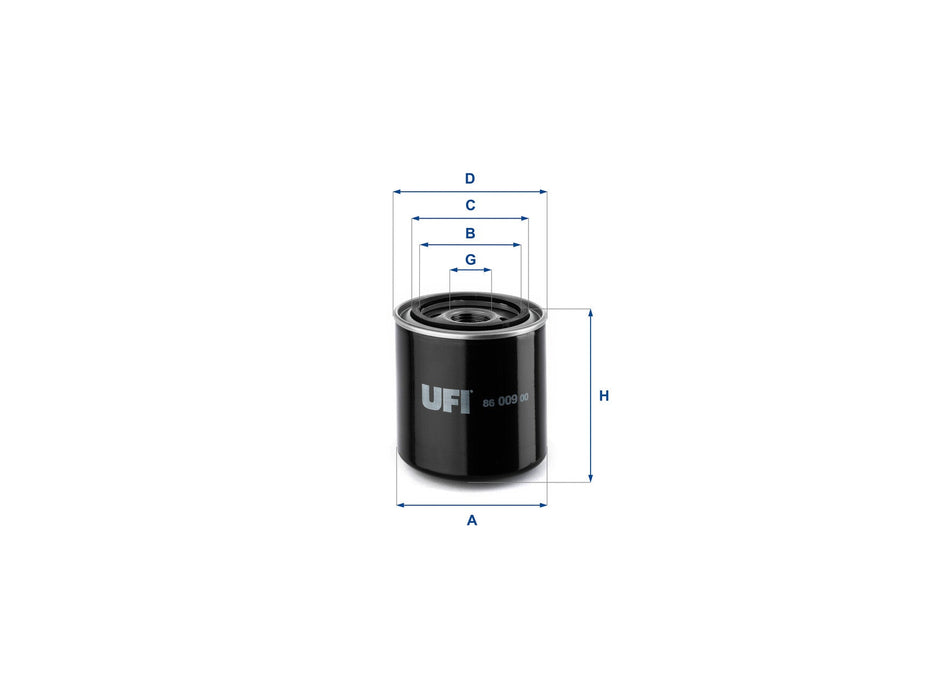 Original UFI Filters Ölfilter SpinOn 86.009.00