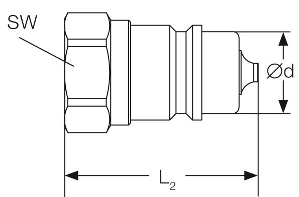 ValCon ISO-A | Stecker | iso7241-1A | CrIII | ValCon® - VC-ISO-A-IG1-25S | DN25 | BSP | G1"-11 | IG