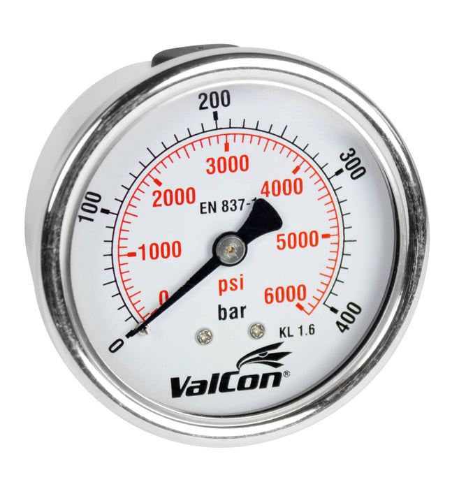ValCon ValCon®manometer NG63 | Anschluss Hinten | BAR/PSI - VC-MANO63PH-10 | G1/4" | 0-10 BAR