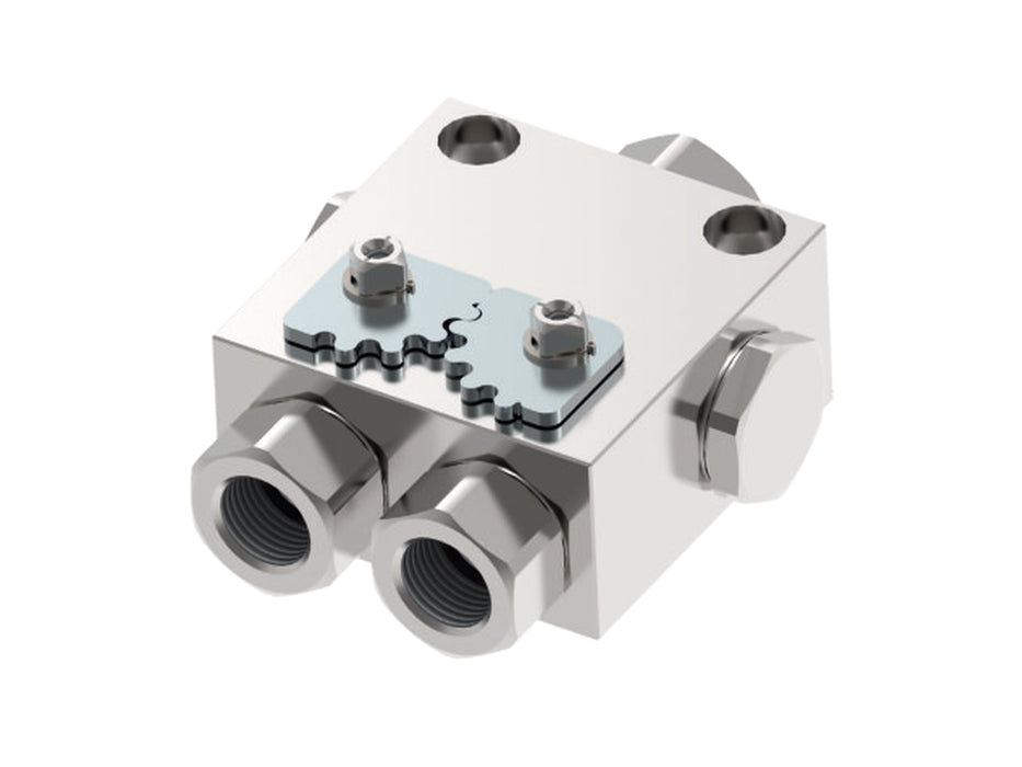 Weichenkugelhahn WKH DN13 PN500 – 5 Anschlüsse, pulsationsfest