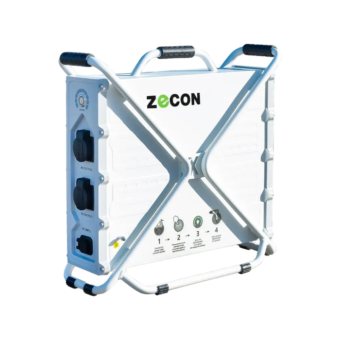 ZECON PS20 MAX – Mobiler Hochleistungs-Energiespeicher, 3.600 W Dauerleistung, 2,3 kWh, IP54